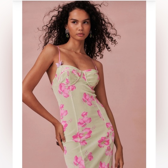 LOVESHACKFANCY Sima Midi Dress - Picture 3 of 14